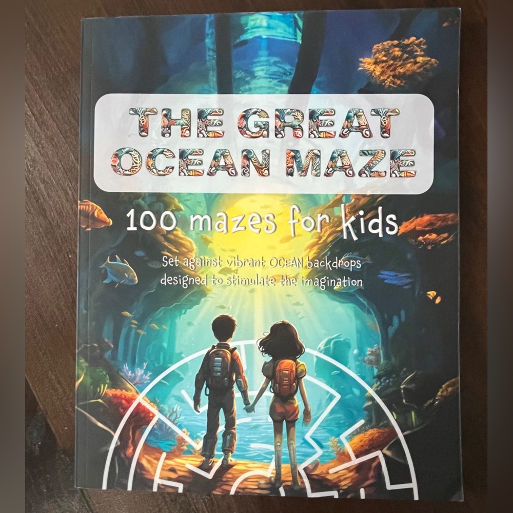 The Great Ocean Maze - Colorful Kids Maze Book